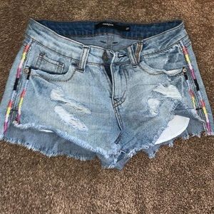 Denim jean shorts